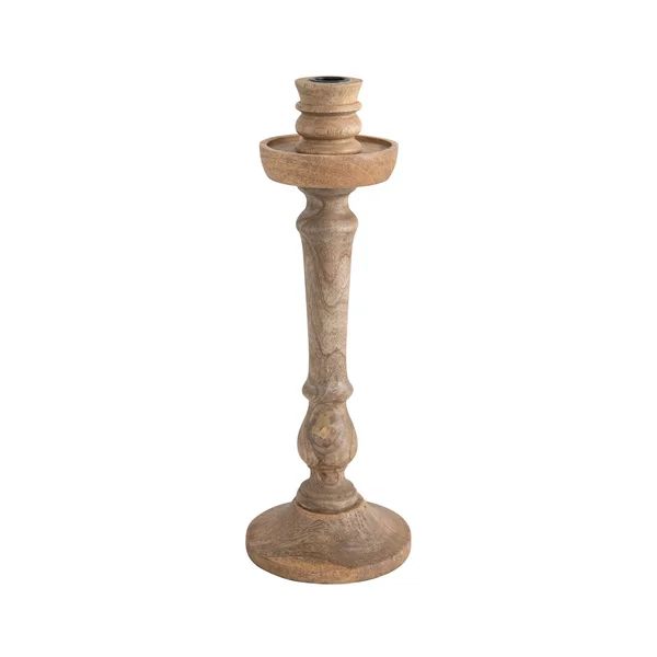 14.5" Wood Tabletop Candlestick | Wayfair North America