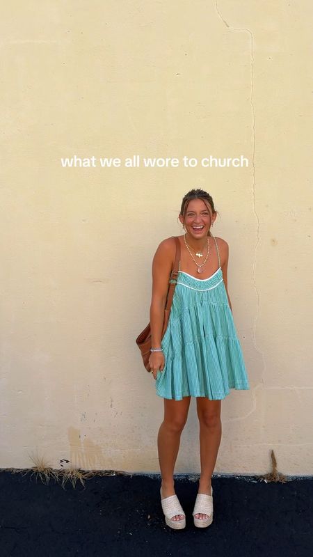 church fits for everyone! My dress is available in pink which is SO cute - wearing an XS!
Hanna’s linked similar 
Greta and Rachel exact dresses linked! 


#LTKFindsUnder100 #LTKStyleTip #LTKSeasonal