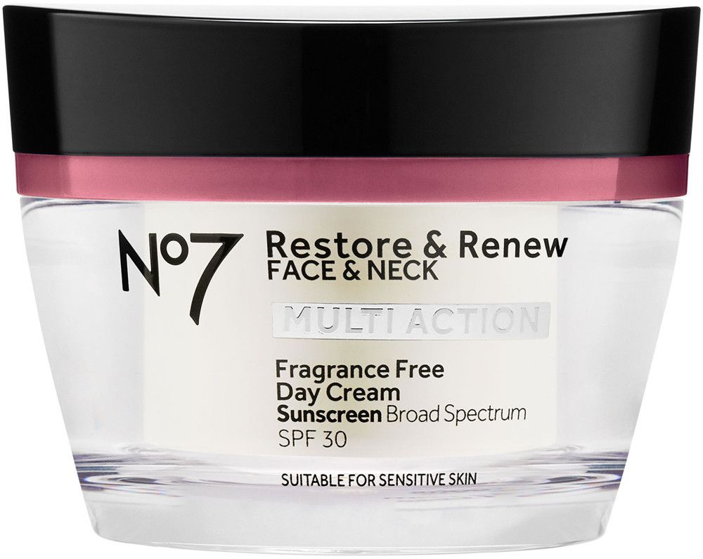 No7 Restore & Renew Face & Neck Multi Action Fragrance Free Day Cream SPF 30 | Ulta Beauty | Ulta