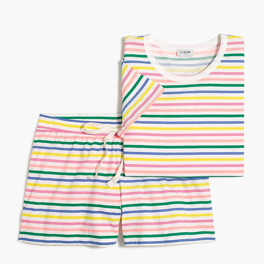 Jersey tee and short pajama set | J.Crew Factory