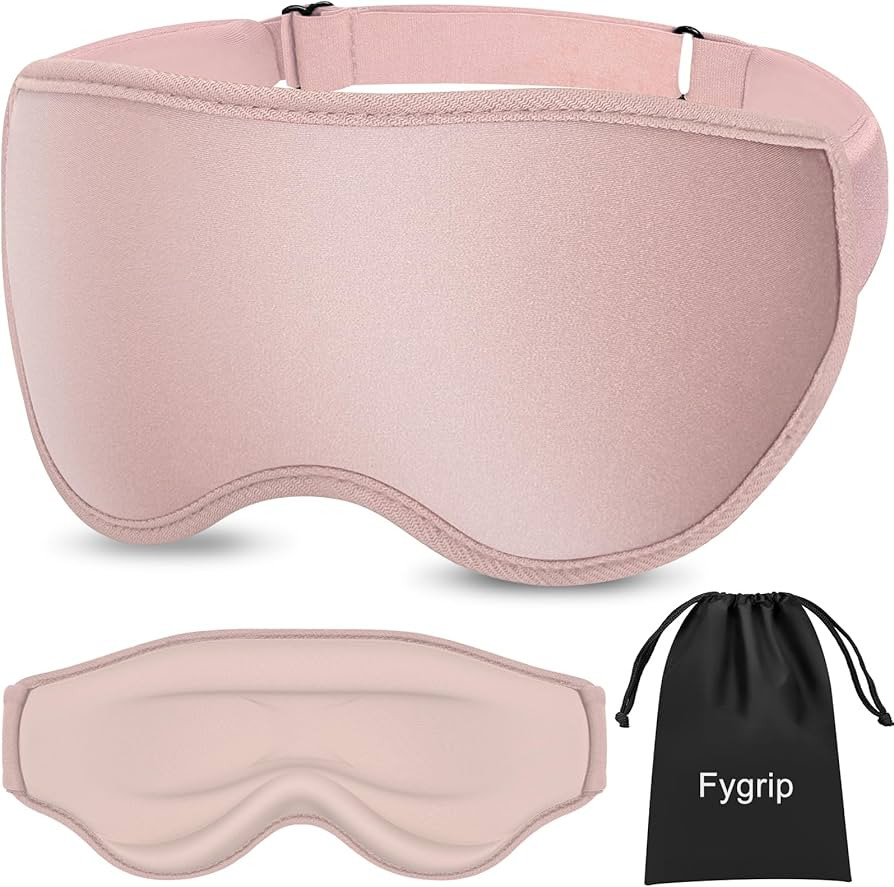 3D Eye Mask Sleep Mask for Men & Women, 100% Pressure-Free & Light Block-Out Eye Mask for Sleep w... | Amazon (US)