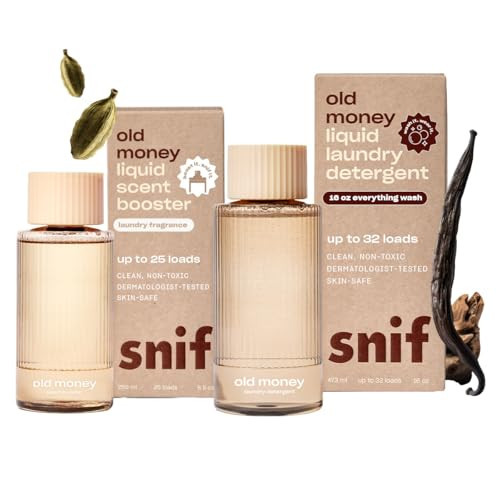 Snif Old Money 16oz Laundry Detergent and 8.5oz Scent Booster Starter Pack | Amazon (US)