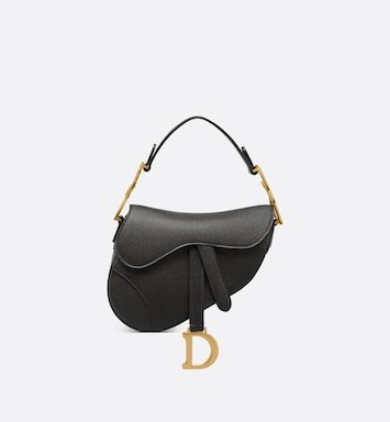Mini Saddle Bag Black Grained Calfskin | DIOR | Dior Beauty (US)