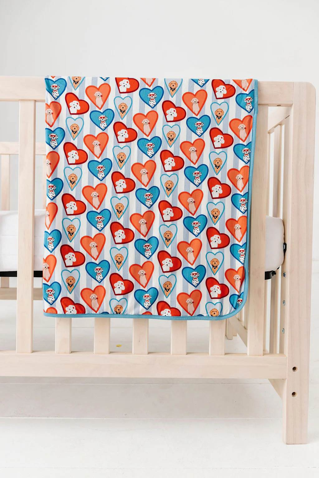 Blue Fur-Ever Valentine Blanket | In My Jammers