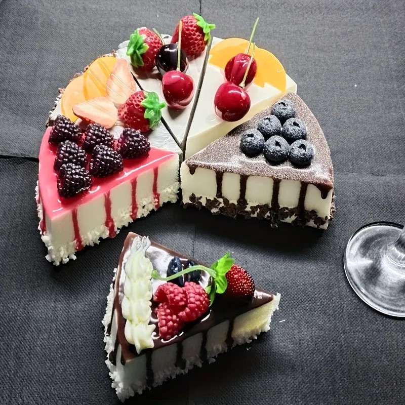 Simulation Triangle Fruit Cake Simulation Cake Decoration Cake Decoration Props Artificial Cake A... | Temu Affiliate Program