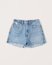 Curve Love High Rise Mom Shorts | Abercrombie & Fitch (US)