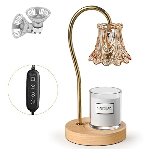 Candle Warmer Lamp, Dimmable Candle Warmer Lantern with Timer, Wax Melt for Scented Candles, Comp... | Amazon (US)