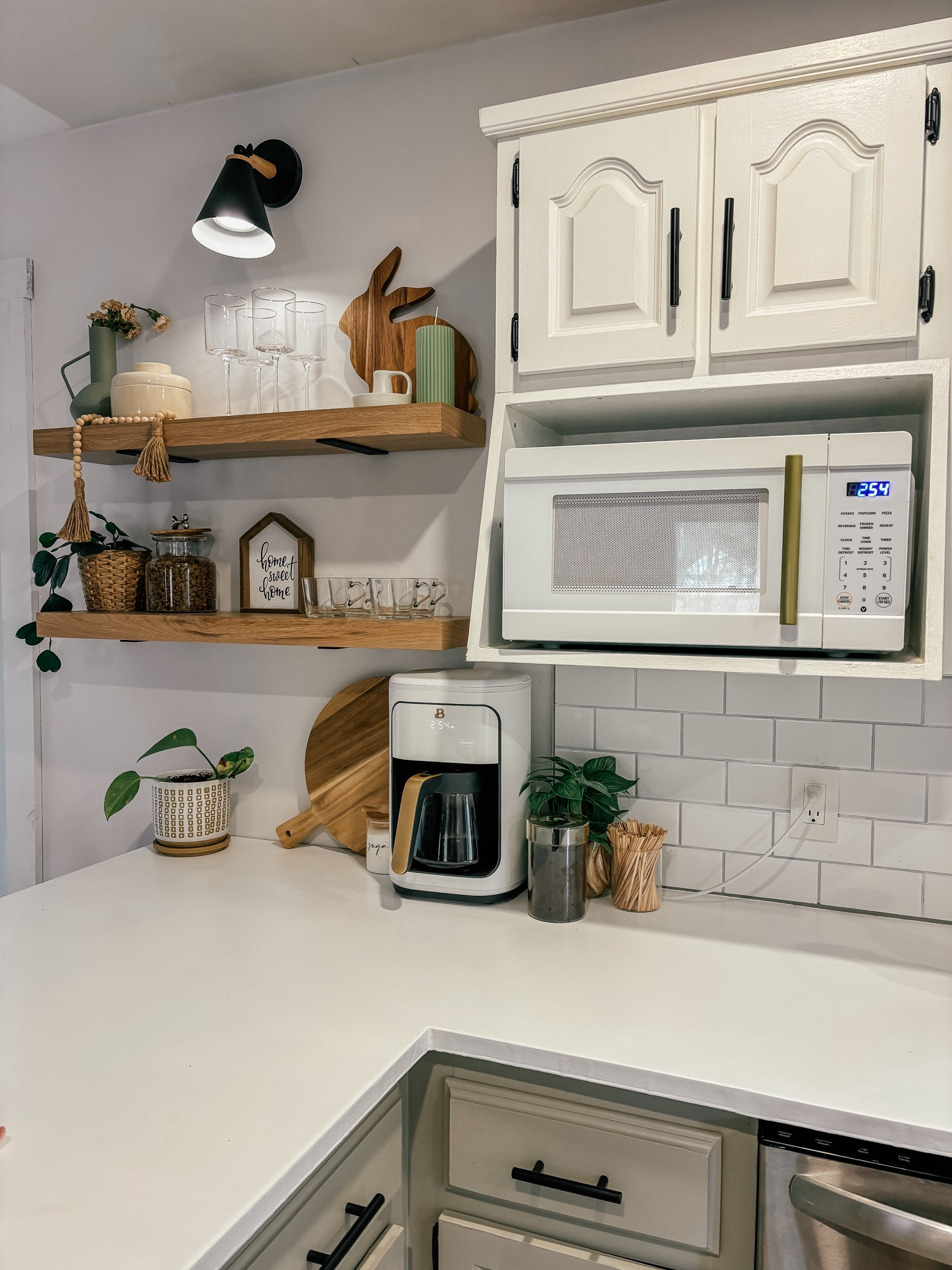 Shop my floating shelves! 

Ps: microwave is on sale! 

#LTKhome #LTKSeasonal #LTKstyletip