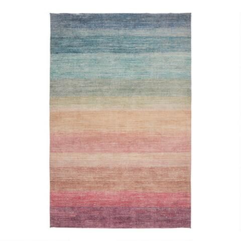 Multicolor Ombre Rainbow Area Rug | World Market