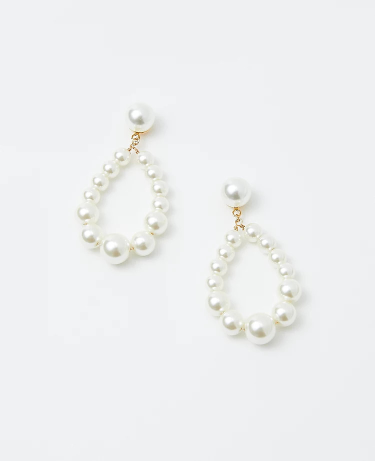 Pearlized Drop Statement Earrings | Ann Taylor | Ann Taylor (US)