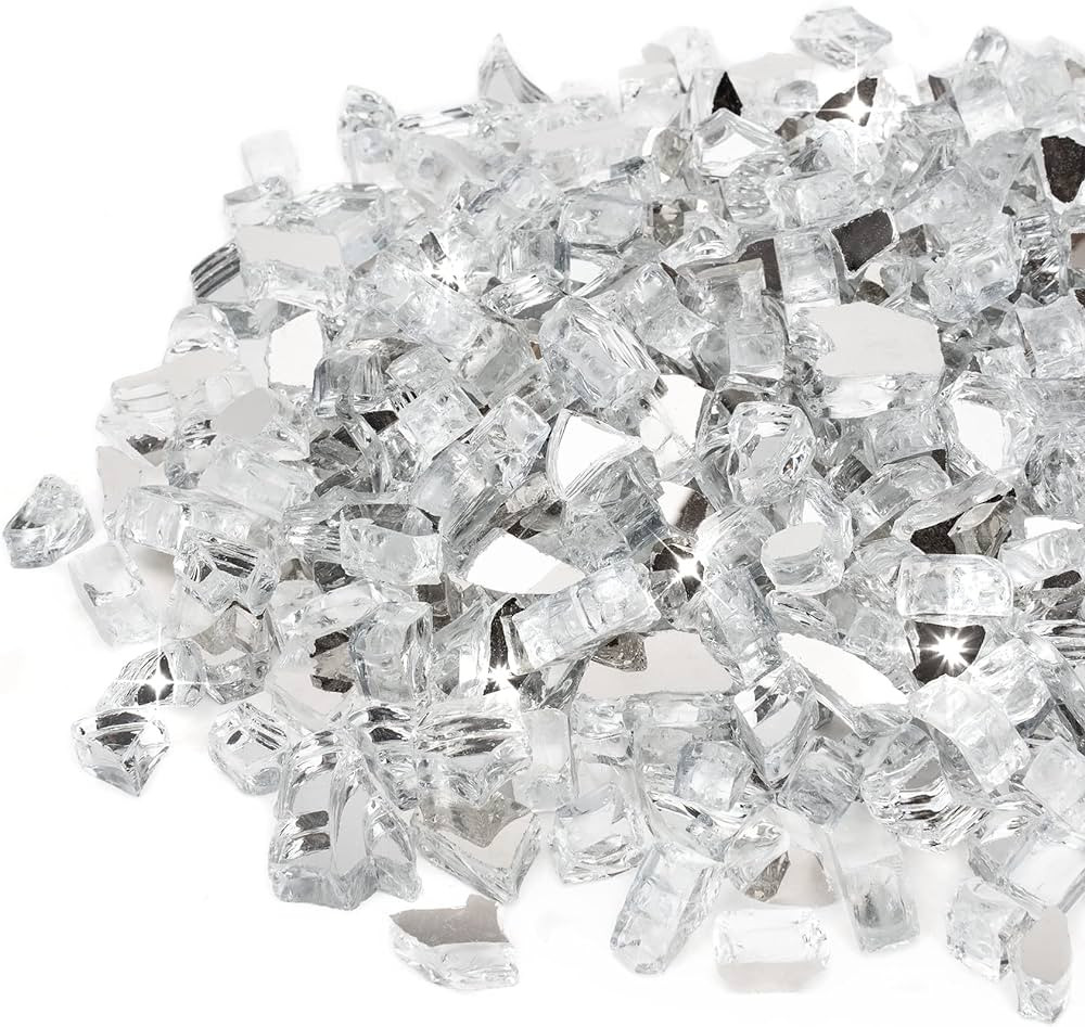 Stanbroil 10-Pound Fire Glass - 1/2 inch Reflective Tempered Fire Glass for Fireplace Fire Pit, P... | Amazon (US)