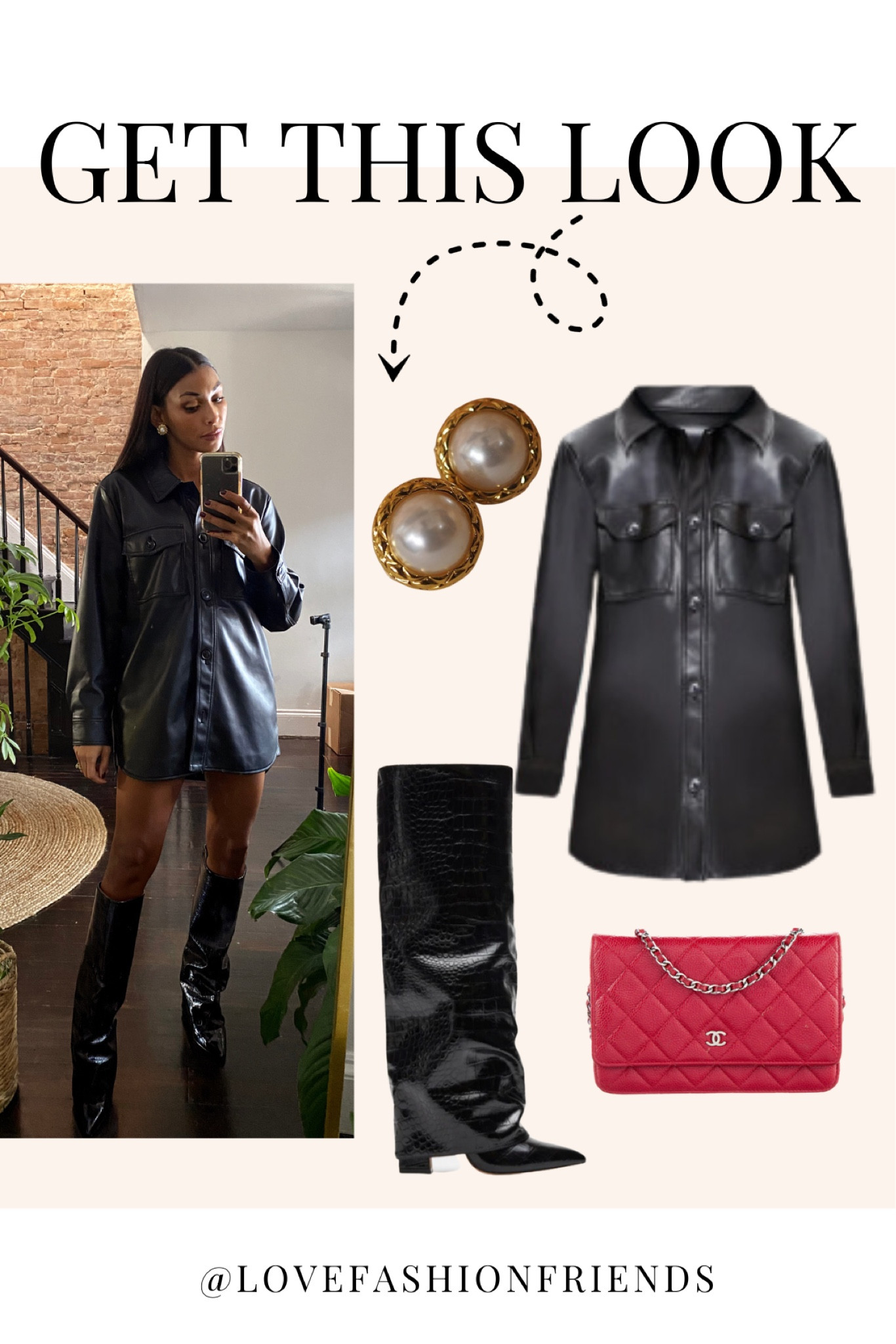 Get this look ✨ Faux Leather Shacket, Boots, fall outfit 

#LTKshoecrush #LTKstyletip #LTKover40