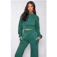 Tall Green Cropped Sweatshirt | PrettyLittleThing US