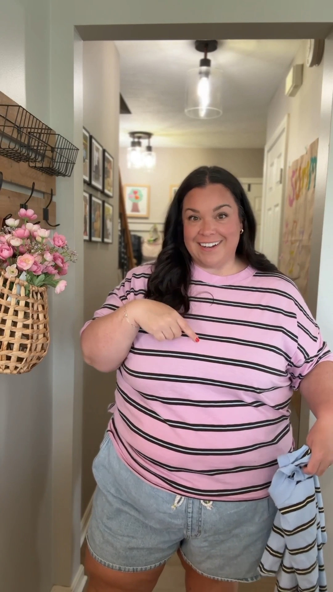 I cannot get over how much I’m loving these striped tees from @Aerie! The colors are absolutely stunning, and these fit so well. I love how oversized these are, I’m wearing a size XL and this fits so oversized. These will be so cute under a jacket with jeans and also with my favorite lounge pants this fall. 
Early fall outfit inspo, plus size early fall finds

#LTKPlusSize #LTKSaleAlert #LTKSeasonal