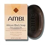 Ambi Skincare Cleansing African Black Soap with Shea Butter with Vitamin E | Cleans and Nourishes Sk | Amazon (US)