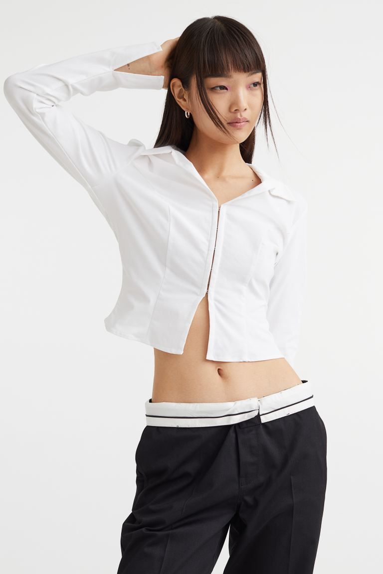 Fitted Twill Shirt | H&M (US)
