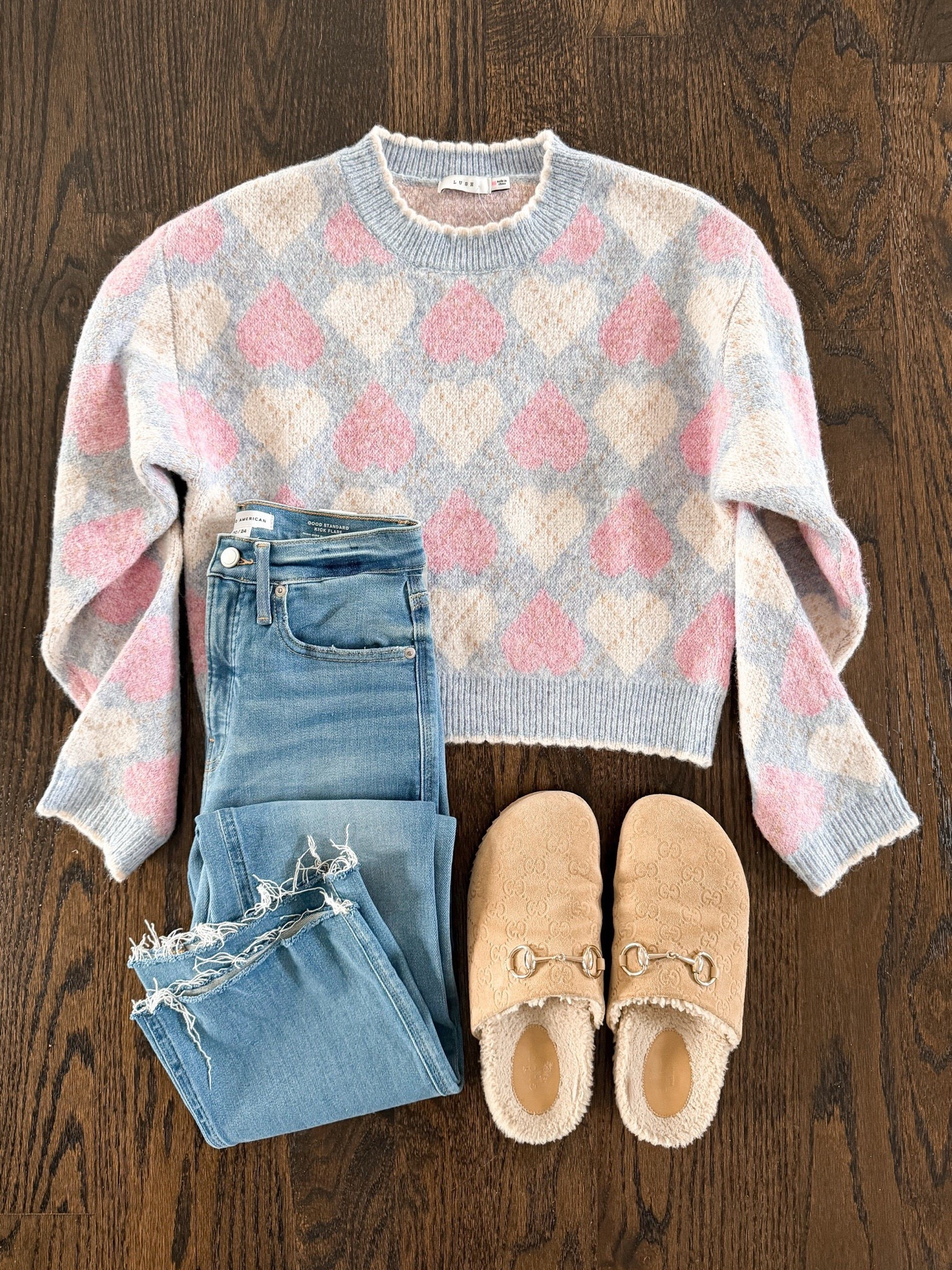Heart sweater + comfy denim is the perfect casual-but-cute combo 💕

#LTKSeasonal #LTKOver40 #LTKValentine