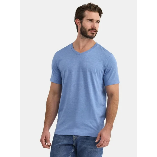 George Men’s and Big Men’s V Neck Tee, Sizes S-3XL | Walmart (US)