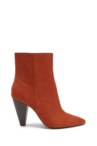 Poined-Toe Faux Suede Booties | Forever 21 (US)