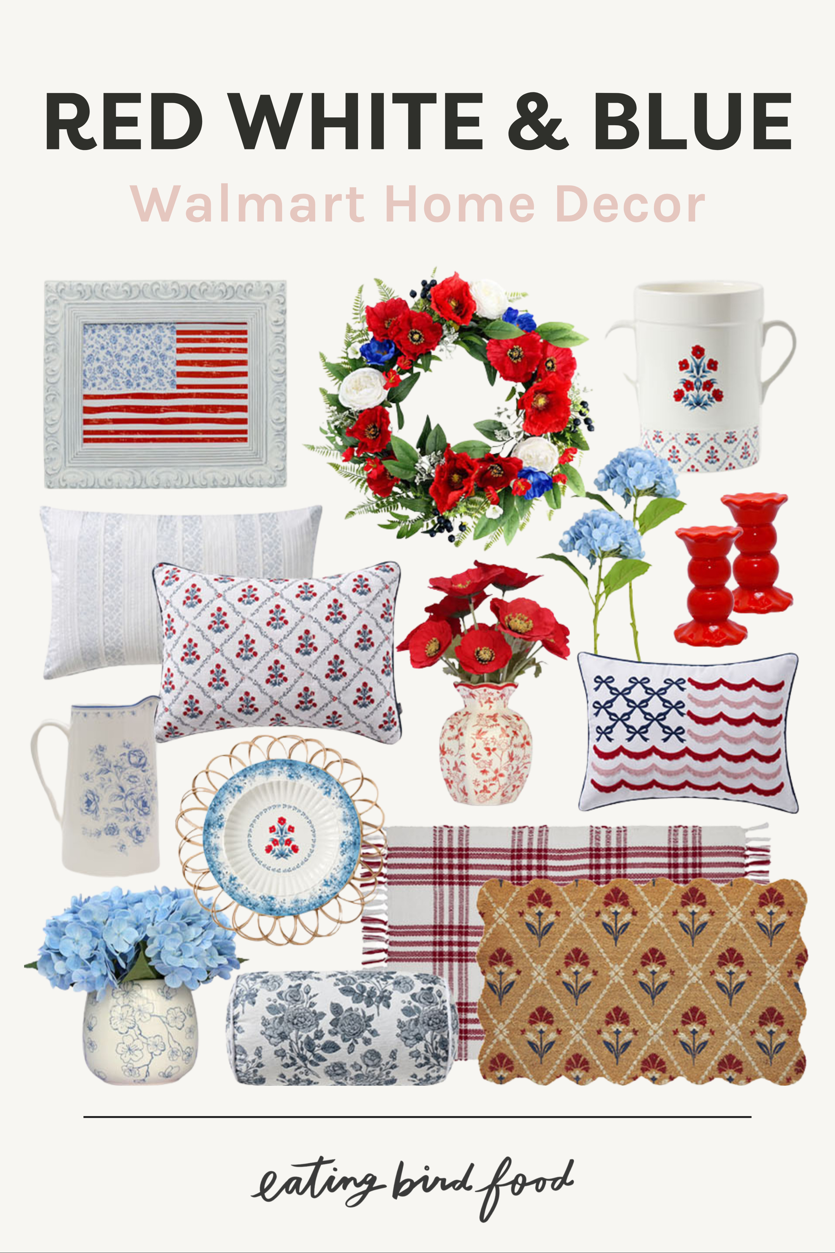 Red White & Blue Decor | Holiday Decor | Memorial Decor | Home Decor  

 #LTKSeasonal #LTKHome