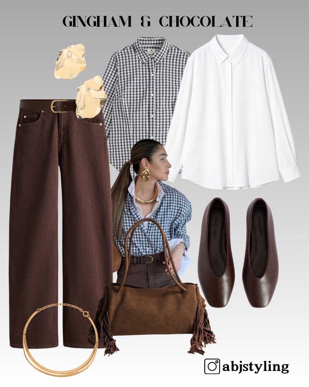 Gingham & Chocolate 🤎

A checked shirt, chocolate denim, dark brown flats and a suede bag, with a crisp white layer underneath to break everything up.

Styling tip: when you’re wearing a lot of one deep colour, let a little white show at the collar or cuffs. It gives the whole outfit more definition.

#LTKuk #LTKautumn #LTKeurope