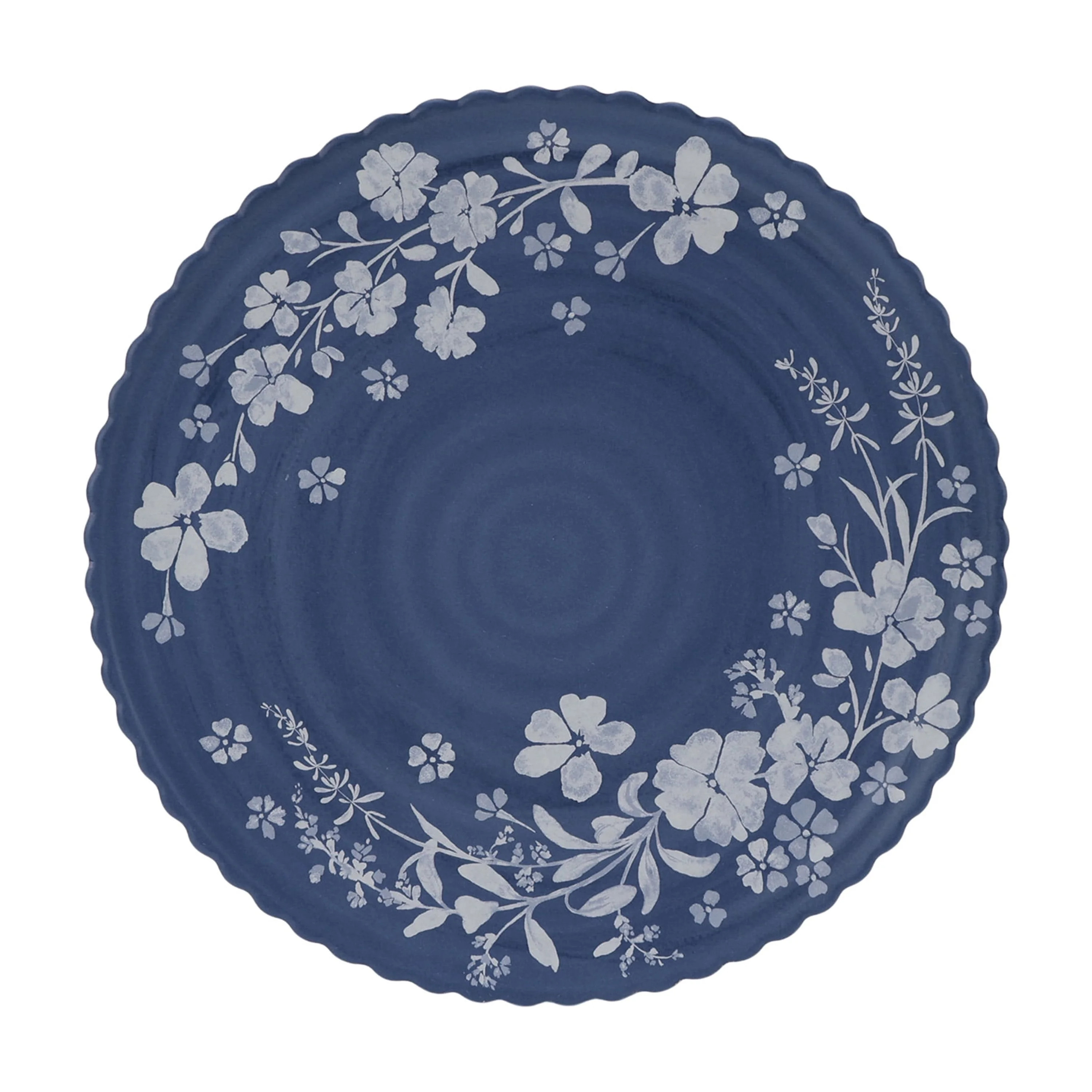 The Pioneer Woman Daisy Bamboo Melamine Dinner Plate, Blue | Walmart (US)