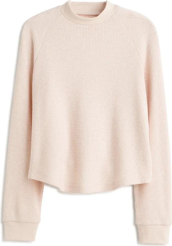 Long Sleeve Waffle Knit Crewneck T-Shirt | Nordstrom