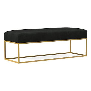 Box Frame Leather Bench | West Elm (US)