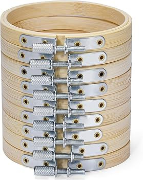 XEmbro 9 Pieces Embroidery Hoops, 3 Inch Small Embroidery Hoop | Amazon (US)