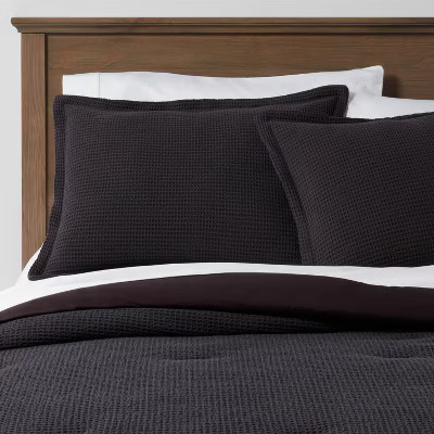 Washed Waffle Weave Comforter & Pillow Sham Set - Threshold™ | Target
