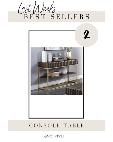 This modern console table is one of this week’s best sellers! I love it for my narrow entryway. It’s from Wayfair and on major sale right now!

#LTKsalealert #LTKhome