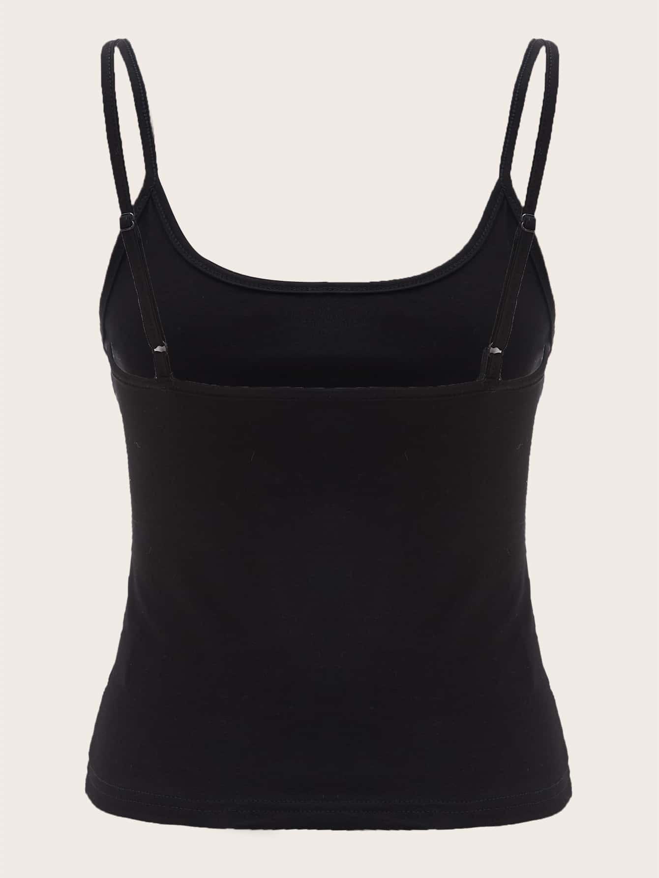 SHEIN EZwear Basic Form-Fitting Cami Top | SHEIN