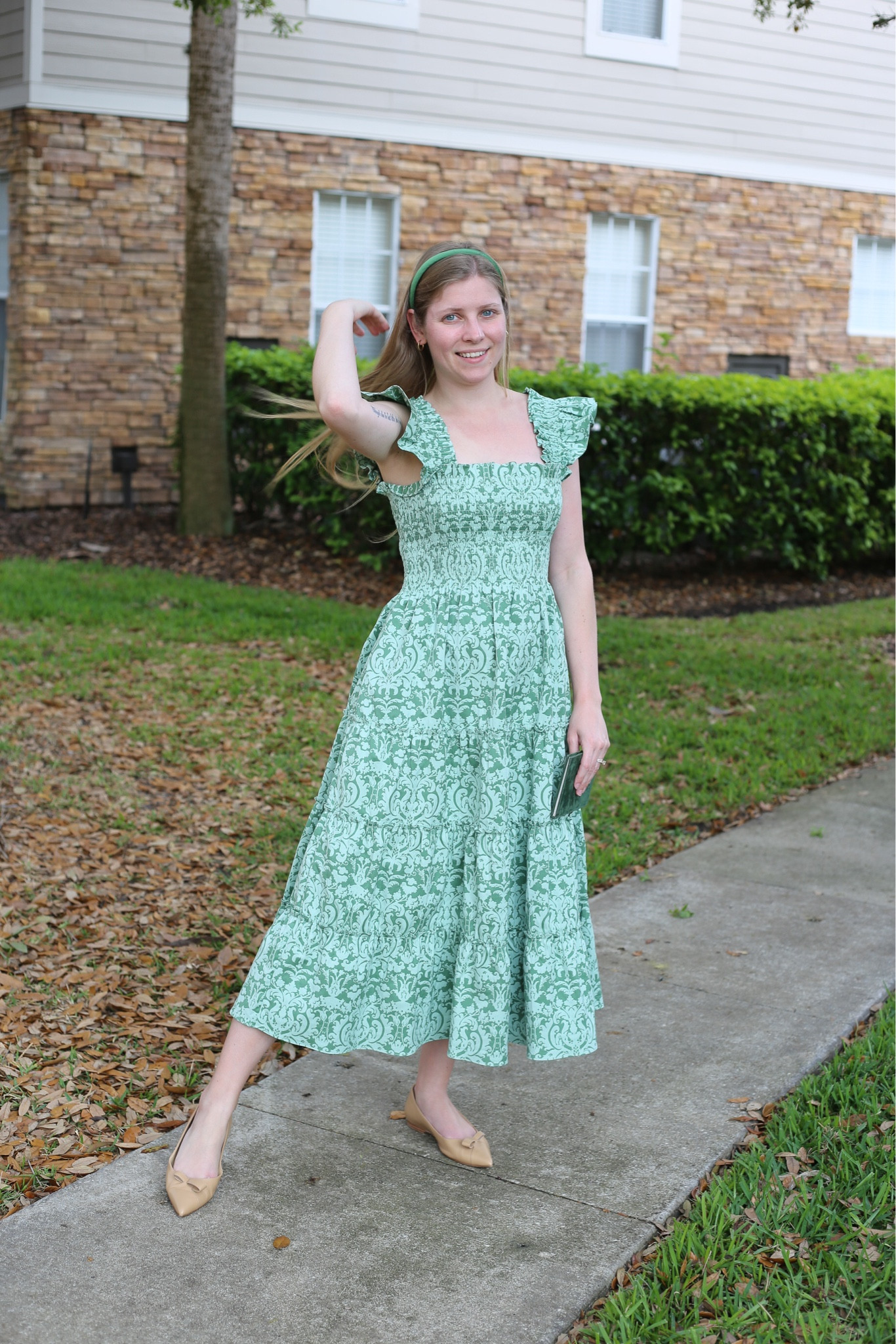 nap dress green The Isabel Nap Dress | Blue/Green Stripe / XS