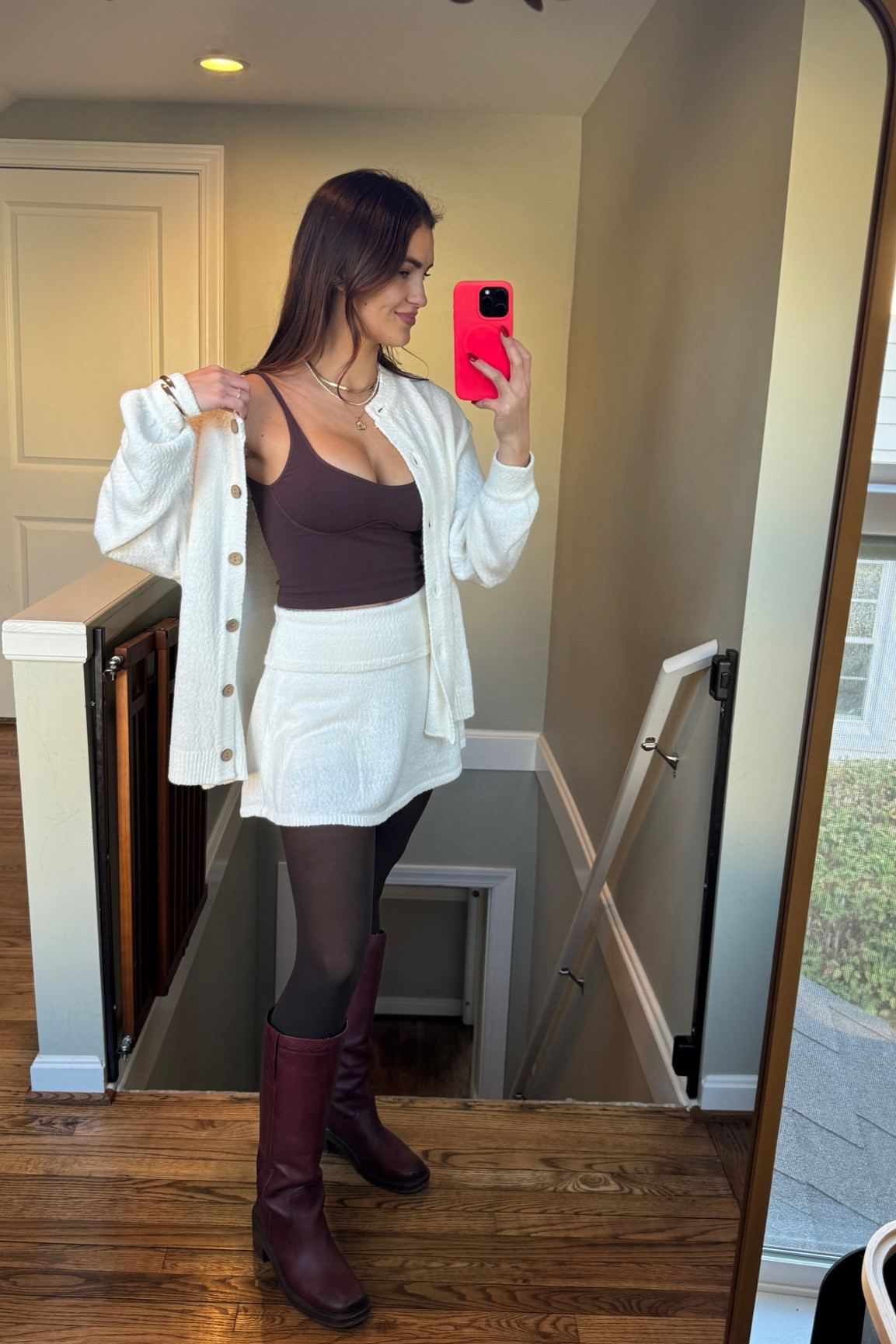  Skirt and Cardigan Set