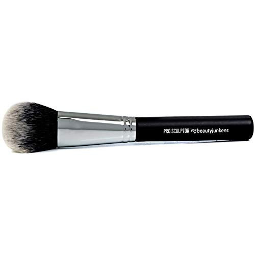 Contour Brush Bronzer Brush - Beauty Junkees Pro Sculptor Angled Makeup Brush, Cheek Hugging Soft Dome for Cheekbone Contouring, Sculpting, Blush, Cream, Powder, Liquid; Synthetic Vegan | Amazon (US)