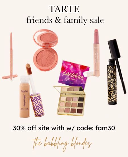 @tarte friends & family sale! I’ve linked my favorites! Use code: FAM30
for 30% off entire site! 

#LTKsalealert #LTKbeauty