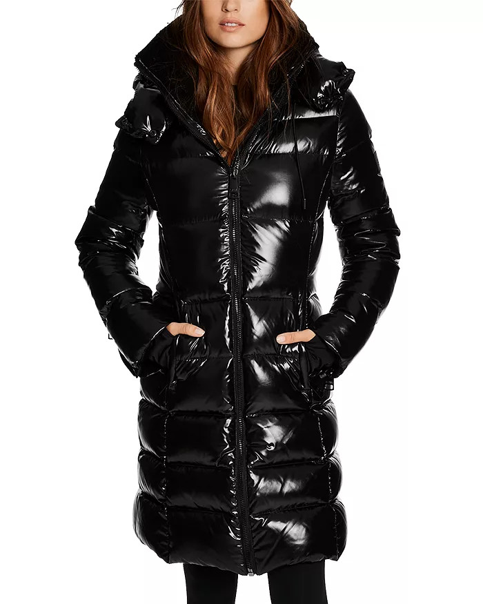 Savannah Shearling Collar Hooded Puffer Coat | Bloomingdale's (US)