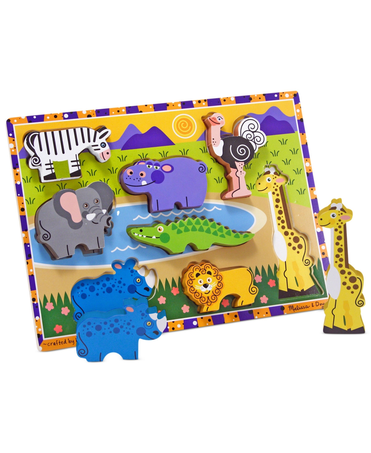 Melissa and Doug Kids Toy, Safari Chunky Puzzle - Multi | Macy's