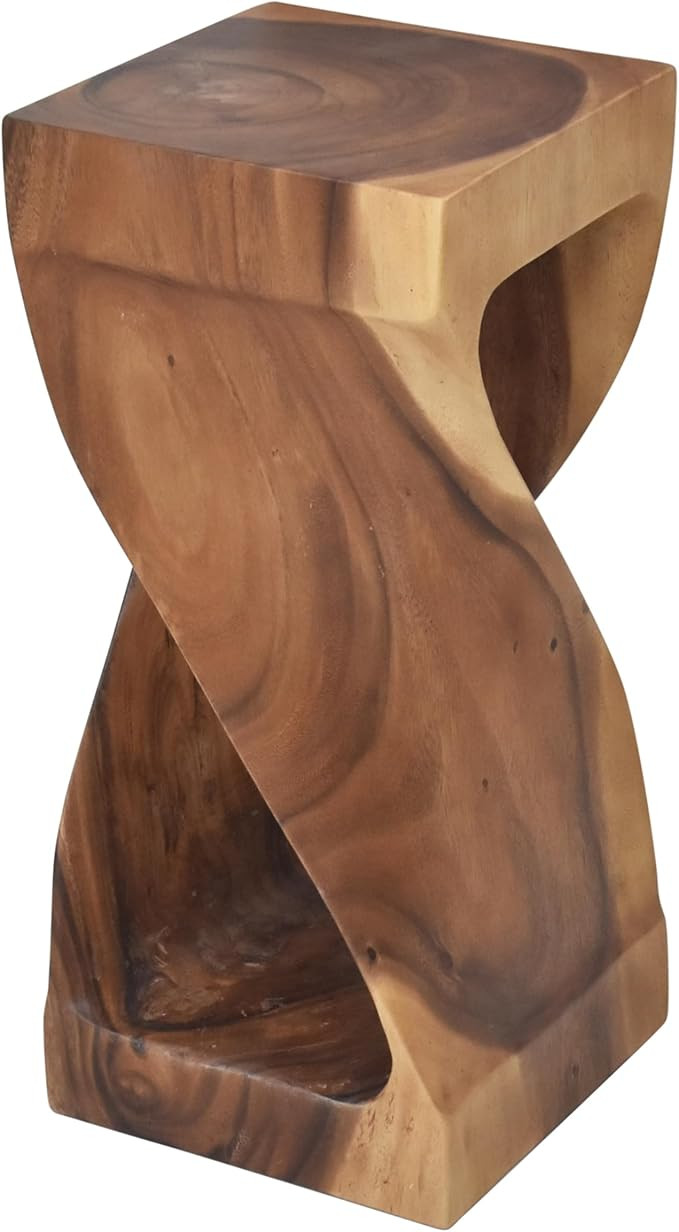 Steve Silver Furniture Solona Solid Wood Side Table, Acacia Whimsical Carved Design, Finish, Func... | Amazon (US)