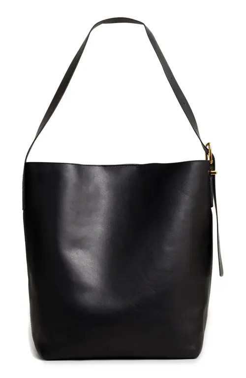 Madewell The Essential Bucket Tote in True Black at Nordstrom | Nordstrom