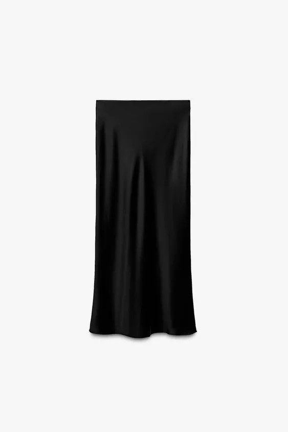SATIN MIDI SKIRT | Zara UK