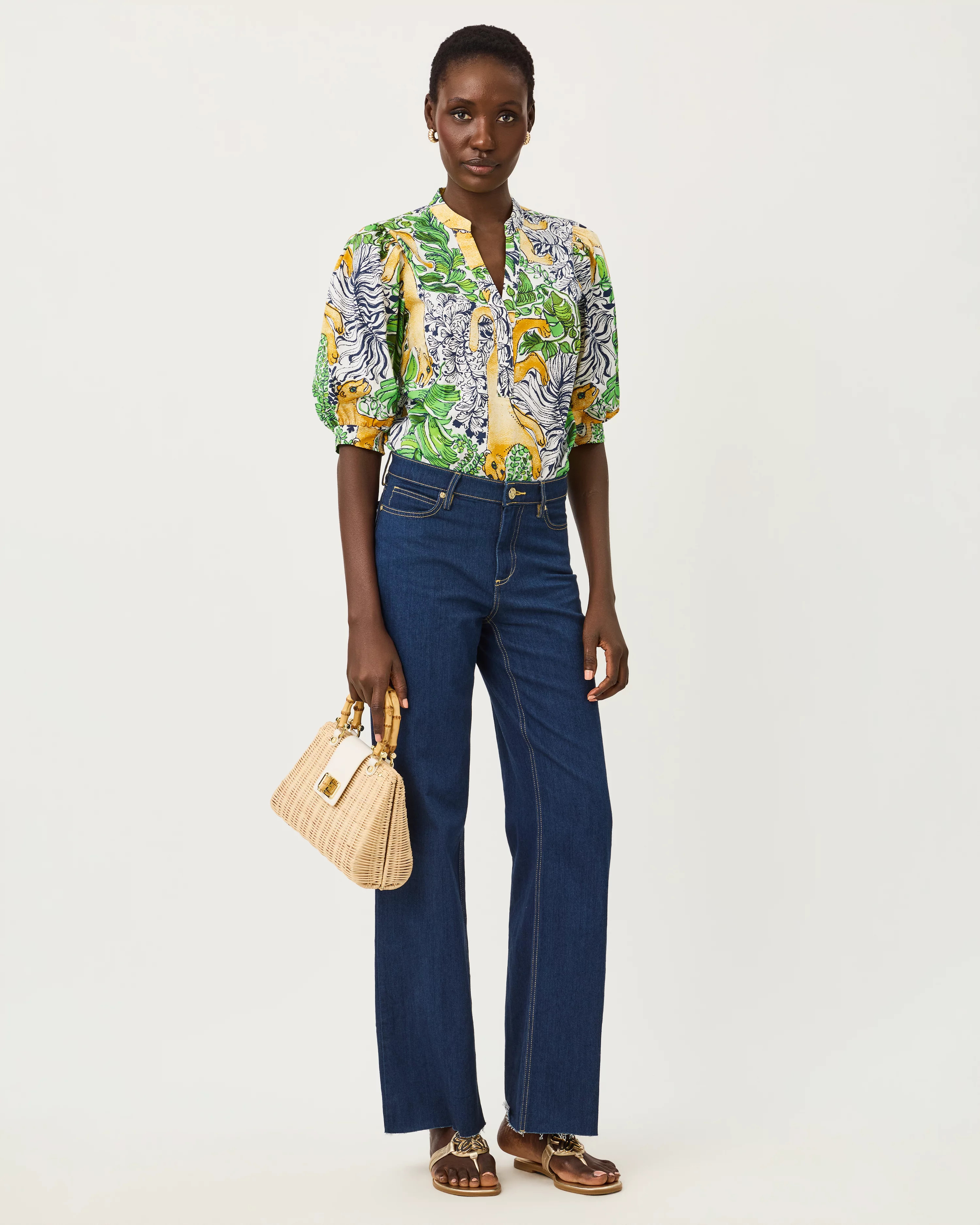 33" Aniston High Rise Straight Jean | Lilly Pulitzer