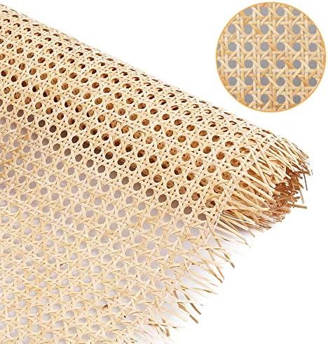 Amazon.com: 14" Width Cane Webbing 3.3Feet, Natural Rattan Webbing for Caning Projects, Woven Ope... | Amazon (US)