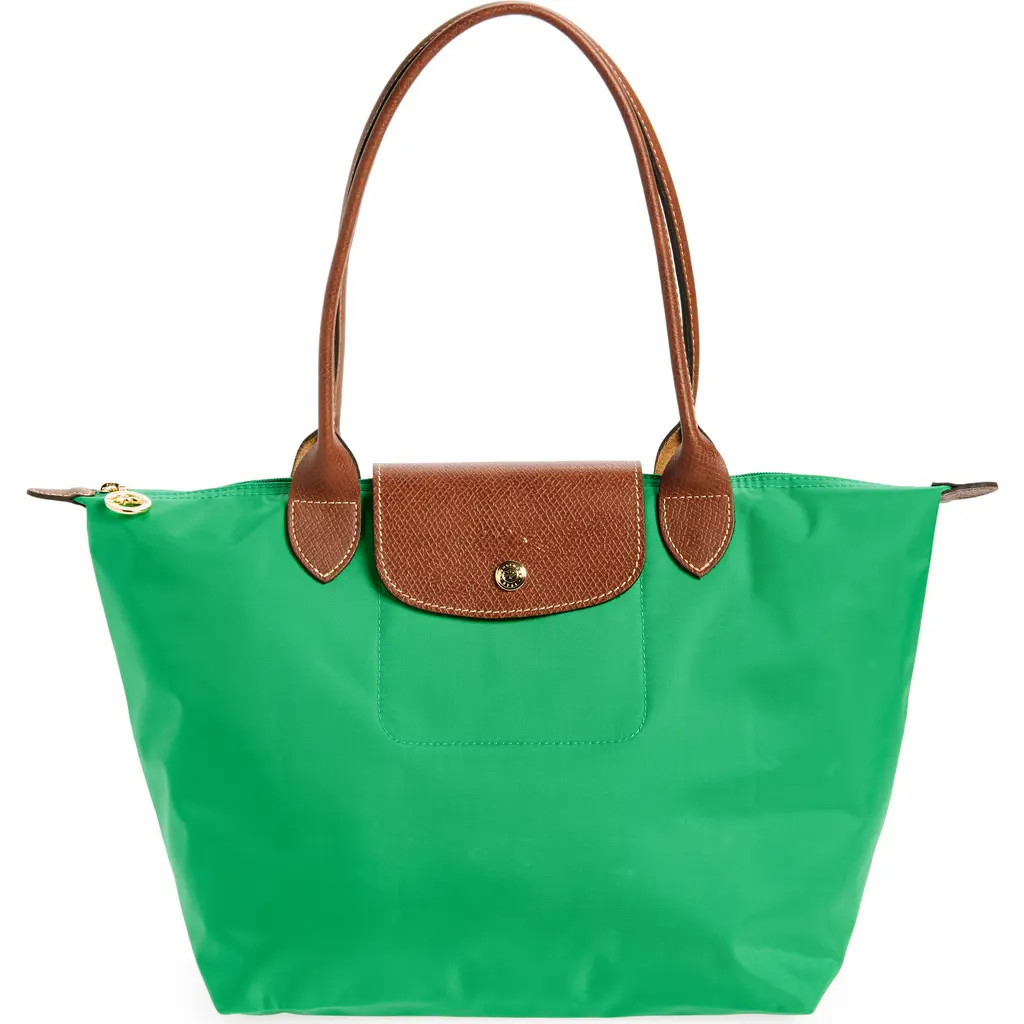 Longchamp Medium Le Pliage Nylon Shoulder Tote in Green at Nordstrom | Nordstrom