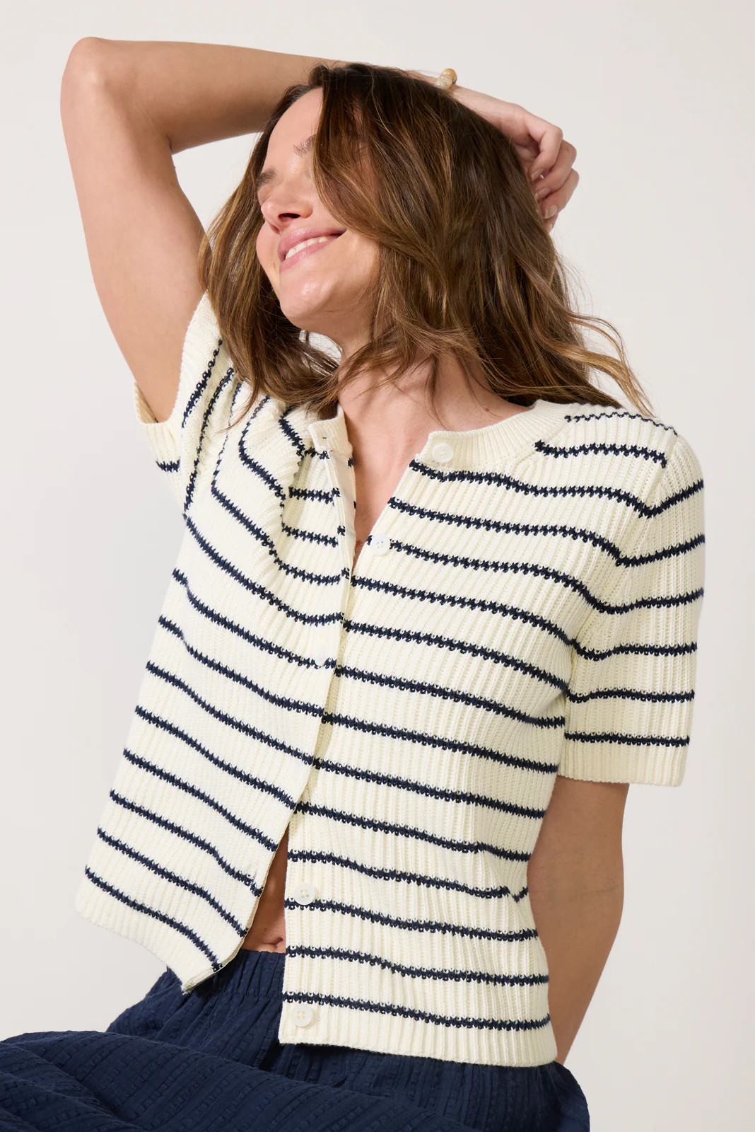 Devon SS Cardigan | Evereve