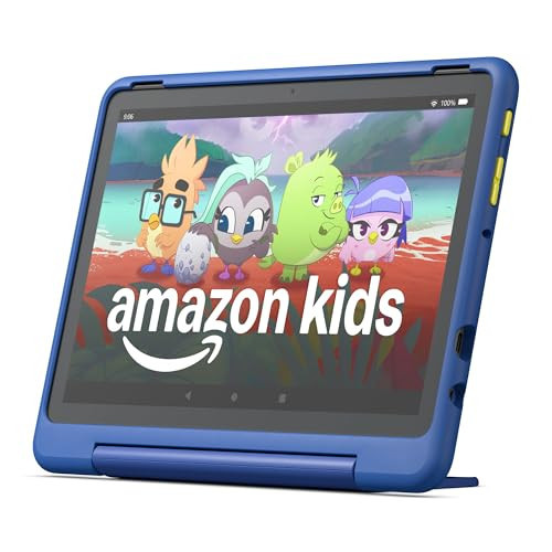 Amazon Fire HD 10 Kids Pro tablet (newest model) ages 6-12. Bright 10.1" HD screen, includes ad-free content, robust parental controls, 13-hr battery and slim case for older kids, 32 GB, Nebula | Amazon (US)