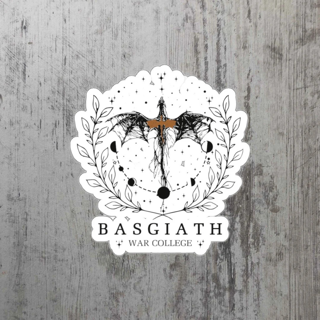 Basgiath War College Sticker, Fourth Wing Sticker, Dragon Rider, Violet Sorrengail, Book Fans, Ki... | Etsy (US)