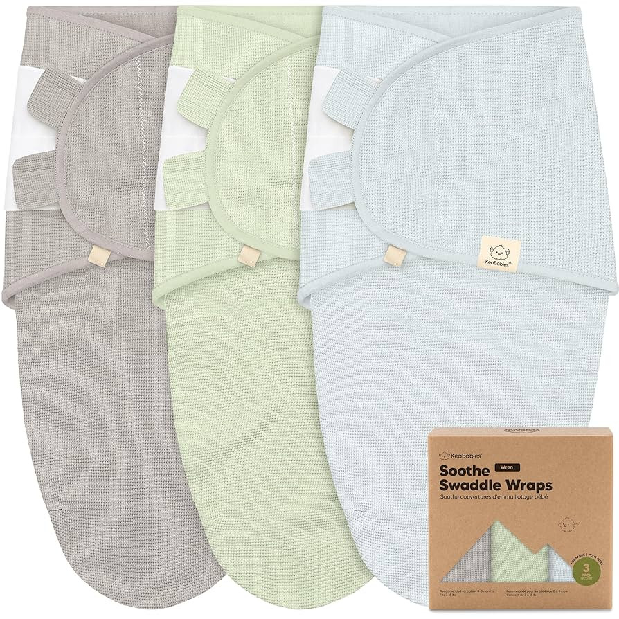 3-Pack Organic Swaddles for Newborns, Baby Sleep Sacks 0-3 Months - Baby Swaddle Wrap, Newborn We... | Amazon (US)