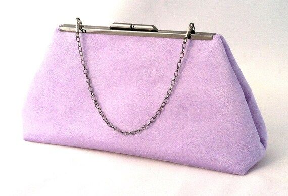 Lavender Suede Clutch ~ Purple Handbag ~ Purple Brides Maid Handbag Clutch ~ Purple Suede Cocktail C | Etsy (US)