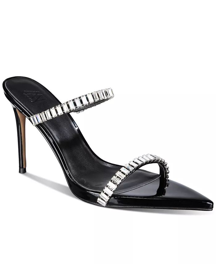 AAJ By Aminah Laila Rhinestone Slip-On Dress Sandals - Macy's | Macy's